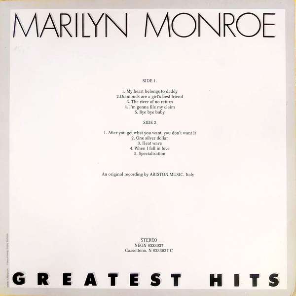 Marilyn Monroe – Greatest Hits - Görsel 2