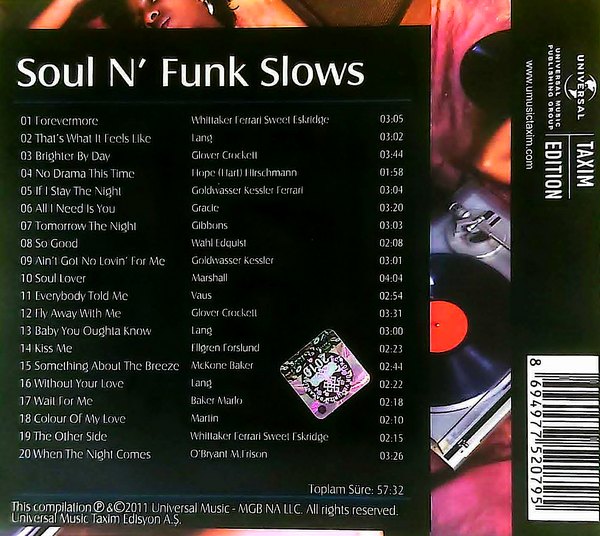 Soul N'Funk - Slows- CD - Görsel 2