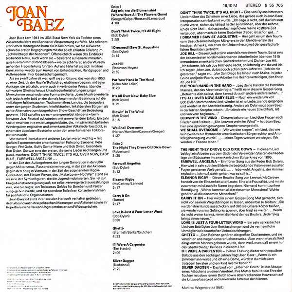 Joan Baez – Joan Baez - Plak - Görsel 2