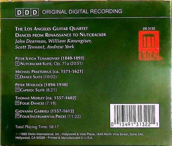 Los Angeles Guitar Quartet – Dances From Renaissance To Nutcracker - CD - Görsel 2