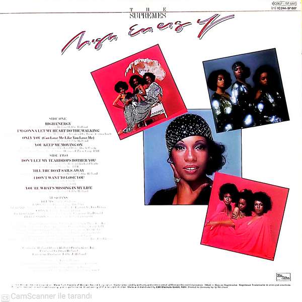 The Supremes – High Energy- Plak - Görsel 2